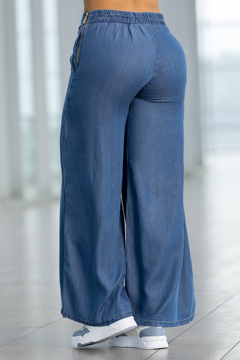 PANTALÓN TENCEL CHAMBRAY - 11818