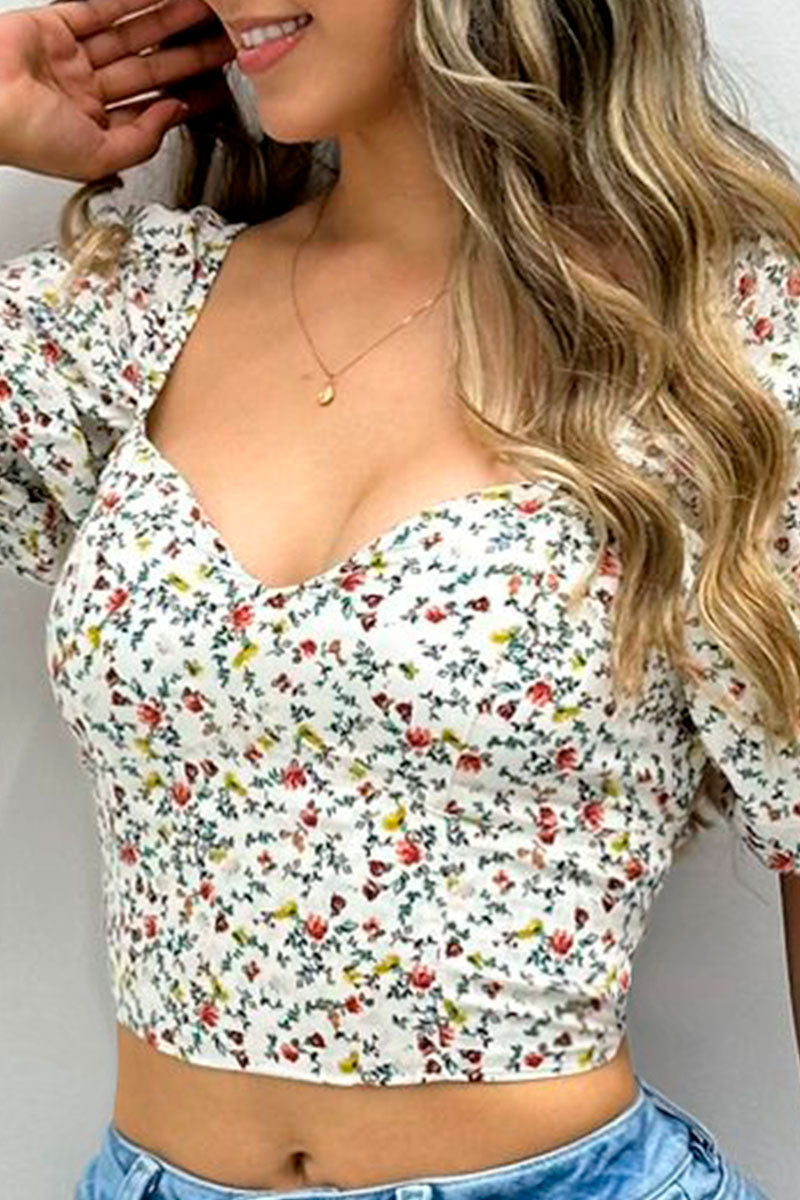 BLUSA CHALISS ESTAMPADO MARFIL 12715