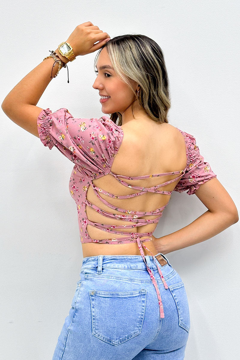 BLUSA CHALISS ESTAMPADO PALO DE ROSA 12715