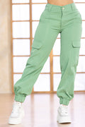 PANTALON DRILL VERDE 12782